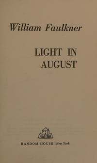 Light in August book cover