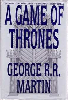 A Game of Thrones book cover