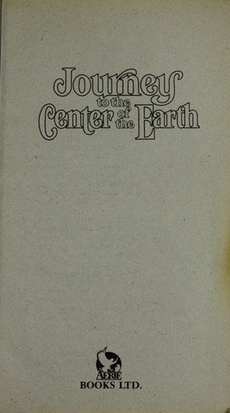 Journey to the Center of the Earth book cover