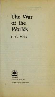 The War of the Worlds book cover
