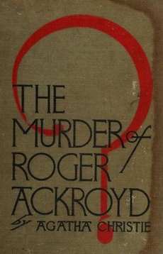 The Murder of Roger Ackroyd book cover