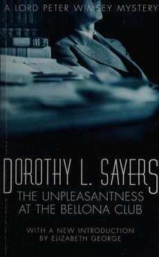 The Unpleasantness at the Bellona Club book cover